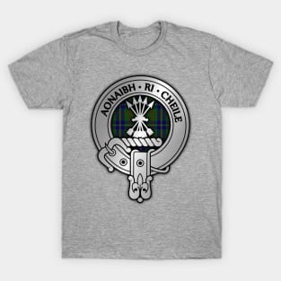 Clan Cameron Crest & Lochiel Hunting Tartan T-Shirt